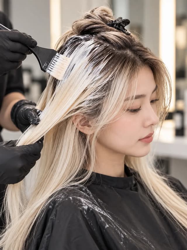 Bleach and fashion hair color