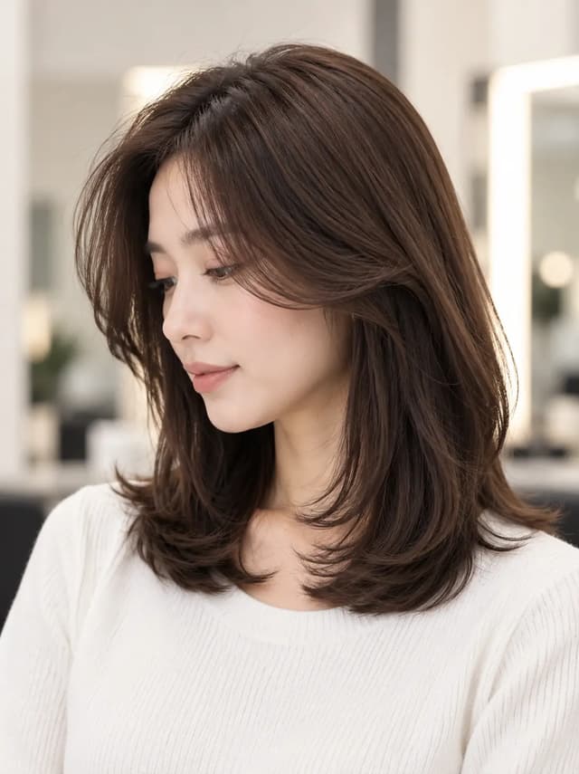 Women's medium haircut
